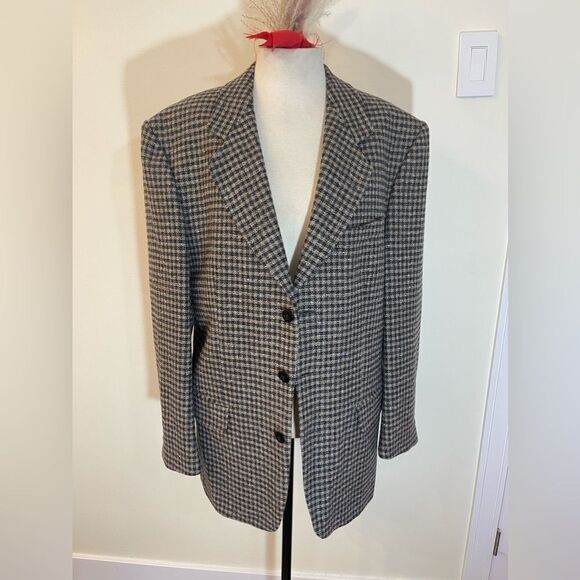 Men’s vintage 100% wool blazer || Wool blazer for men || Wool blazer - Picture 5 of 16